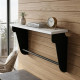 Полка настенная Ferrum-decor Свит 300x500x150 металл Черный ДСП Белое 16 мм (FRD-102779) - фото 1