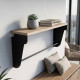 Полка настенная Ferrum-decor Свит 300x500x150 металл Черный ДСП Дуб Сан-Марино 16 мм (FRD-102780) - фото 1