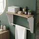 Полка настенная Ferrum-decor Свит 300x500x150 металл Белый ДСП Дуб Сан-Марино 16 мм (FRD-102787) - фото 1