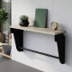 Полка настенная Ferrum-decor Свит 300x600x150 металл Черный ДСП Сонома 16 мм (FRD-102803) - фото 1