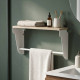 Полка настенная Ferrum-decor Свит 300x700x150 металл Белый ДСП Сонома 16 мм (FRD-102831) - фото 1