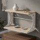 Настінна полиця Ferrum-decor Букін 330x500x240 метал Білий ДСП Сонома 16 мм (FRD-102852) - фото 1