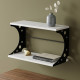 Полка настенная Ferrum-decor Букин 330x600x240 металл Черный ДСП Белое 16 мм (FRD-102863) - фото 1