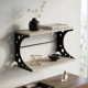 Полка настенная Ferrum-decor Букин 330x600x240 металл Черный ДСП Сонома 16 мм (FRD-102866) - фото 1