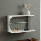 Полка настенная Ferrum-decor Букин 330x700x240 металл Белый ДСП Белое 16 мм (FRD-102891) - фото 1