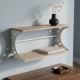 Полка настенная Ferrum-decor Букин 330x700x240 металл Белый ДСП Дуб Сан-Марино 16 мм (FRD-102892) - фото 1