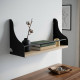 Полка настенная Ferrum-decor Изи 260x500x150 металл Черный ДСП Сонома 16 мм (FRD-102908) - фото 1