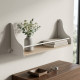 Полка настенная Ferrum-decor Изи 260x500x150 металл Белый ДСП Дуб Сан-Марино 16 мм (FRD-102913) - фото 1