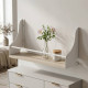 Полка настенная Ferrum-decor Изи 260x500x150 металл Белый ДСП Сонома 16 мм (FRD-102915) - фото 1