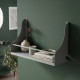 Полка настенная Ferrum-decor Изи 260x500x150 металл Серый ДСП Белое 16 мм (FRD-102919) - фото 1