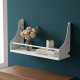 Полка настенная Ferrum-decor Изи 260x600x150 металл Белый ДСП Белое 16 мм (FRD-102933) - фото 1