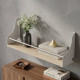 Полка настенная Ferrum-decor Изи 260x600x150 металл Белый ДСП Дуб Сан-Марино 16 мм (FRD-102934) - фото 1