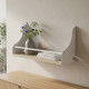 Полка настенная Ferrum-decor Изи 260x600x150 металл Белый ДСП Сонома 16 мм (FRD-102936) - фото 1