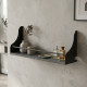 Полка настенная Ferrum-decor Изи 260x600x150 металл Серый ДСП Бетон 16 мм (FRD-102946) - фото 1
