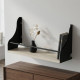 Полка настенная Ferrum-decor Изи 260x700x150 металл Черный ДСП Сонома 16 мм (FRD-102950) - фото 1