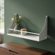 Полка настенная Ferrum-decor Изи 260x700x150 металл Белый ДСП Белое 16 мм (FRD-102954) - фото 1