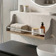 Полка настенная Ferrum-decor Изи 260x700x150 металл Белый ДСП Дуб Сан-Марино 16 мм (FRD-102955) - фото 1