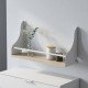 Полка настенная Ferrum-decor Изи 260x700x150 металл Белый ДСП Сонома 16 мм (FRD-102957) - фото 1