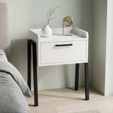 Тумба модульна Ferrum-decor Бетті 540x450x320 метал Чорний ДСП Біле 16 мм (FRD-102989)