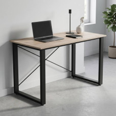 Письменный стол Ferrum-decor Драйв 75x100x60 Черный металл ДСП Дуб Сан-Марино 16 мм (FRD-103088)