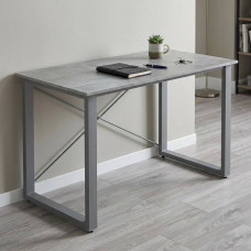 Письмовий стіл Ferrum-decor Драйв 75x100x60 Сірий метал ДСП Бетон 16 мм (FRD-103100)