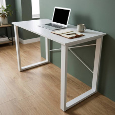 Письменный стол Ferrum-decor Драйв 75x100x60 Белый металл ДСП Белое 16 мм (FRD-103101)