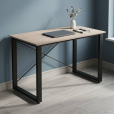 Письменный стол Ferrum-decor Драйв 75x120x60 Черный металл ДСП Дуб Сан-Марино 16 мм (FRD-103109)