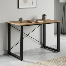 Письмовий стіл Ferrum-decor Драйв 75x120x60 Чорний метал ДСП Дуб Артизан 16 мм (FRD-103113)