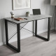Письмовий стіл Ferrum-decor Драйв 75x120x60 Чорний метал ДСП Бетон 16 мм (FRD-103114) - фото 1