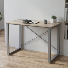 Письмовий стіл Ferrum-decor Драйв 75x120x60 Сірий метал ДСП Дуб Сан-Марино 16 мм (FRD-103116)