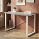 Письмовий стіл Ferrum-decor Драйв 75x120x60 Білий метал ДСП Бетон 16 мм (FRD-103128) - фото 1