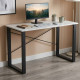 Письменный стол Ferrum-decor Драйв 75x140x60 Черный металл ДСП Белое 16 мм (FRD-103129) - фото 1