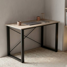Письмовий стіл Ferrum-decor Драйв 75x100x70 Чорний метал ДСП Дуб Сан-Марино 16 мм (FRD-103151)