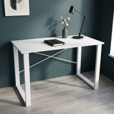 Письменный стол Ferrum-decor Драйв 75x100x70 Белый металл ДСП Белое 16 мм (FRD-103164)