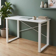 Письменный стол Ferrum-decor Драйв 75x120x70 Белый металл ДСП Белое 16 мм (FRD-103185)