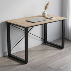 Письмовий стіл Ferrum-decor Драйв 75x100x60 Чорний метал ДСП Дуб Сан-Марино 32 мм (FRD-103297)