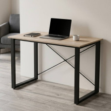 Письменный стол Ferrum-decor Драйв 75x120x60 Черный металл ДСП Дуб Сан-Марино 32 мм (FRD-103318)
