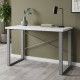 Письмовий стіл Ferrum-decor Драйв 75x120x60 Сірий метал ДСП Біле 32 мм (FRD-103324) - фото 1