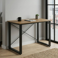 Письмовий стіл Ferrum-decor Драйв 75x140x60 Чорний метал ДСП Дуб Артизан 32 мм (FRD-103343)