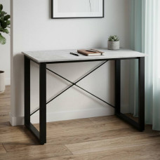 Письменный стол Ferrum-decor Драйв 75x140x60 Черный металл ДСП Бетон 32 мм (FRD-103344)