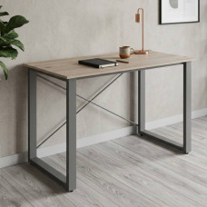 Письменный стол Ferrum-decor Драйв 75x140x60 Серый металл ДСП Дуб Сан-Марино 32 мм (FRD-103346)