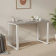 Письмовий стіл Ferrum-decor Драйв 75x140x60 Білий метал ДСП Бетон 32 мм (FRD-103358) - фото 1