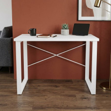 Письменный стол Ferrum-decor Драйв 75x100x70 Белый металл ДСП Белое 32 мм (FRD-103373)