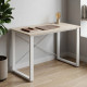 Письмовий стіл Ferrum-decor Драйв 75x120x70 Білий метал ДСП Дуб Сан-Марино 32 мм (FRD-103395) - фото 1