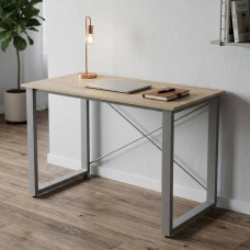 Письмовий стіл Ferrum-decor Драйв 75x140x70 Сірий метал ДСП Дуб Сан-Марино 32 мм (FRD-103409)