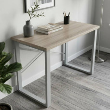 Письмовий стіл Ferrum-decor Драйв 75x140x70 Сірий метал ДСП Дуб Сонома 32 мм (FRD-103411)