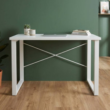Письменный стол Ferrum-decor Драйв 75x140x70 Белый металл ДСП Белое 32 мм (FRD-103415)