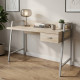 Письмовий стіл Ferrum-decor Комфорт 75x100x60 Сірий метал ДСП Дуб Сонома 32 мм (FRD-103432) - фото 1