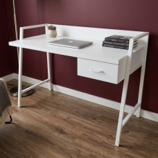 Письменный стол Ferrum-decor Комфорт 75x100x60 Белый металл ДСП Белое 32 мм (FRD-103436)