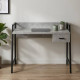 Письмовий стіл Ferrum-decor Комфорт 75x120x60 Чорний метал ДСП Бетон 32 мм (FRD-103449) - фото 1